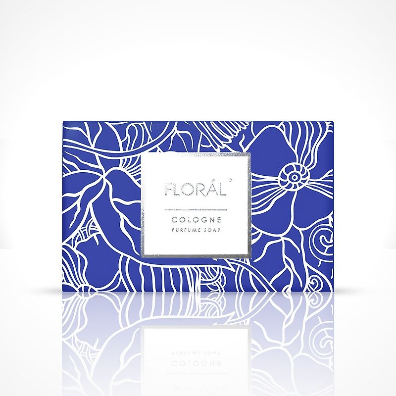 【FLORAL】(即期良品) 香水保湿皂 - 经典古龙水香 180g - 脸部清洁/卸妆用品 - 其他材质 蓝色