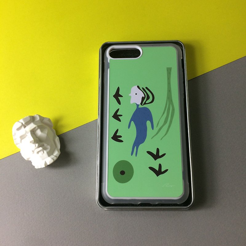海草人-原創插畫手機殼 - 手机壳/手机套 - 防水材质 绿色