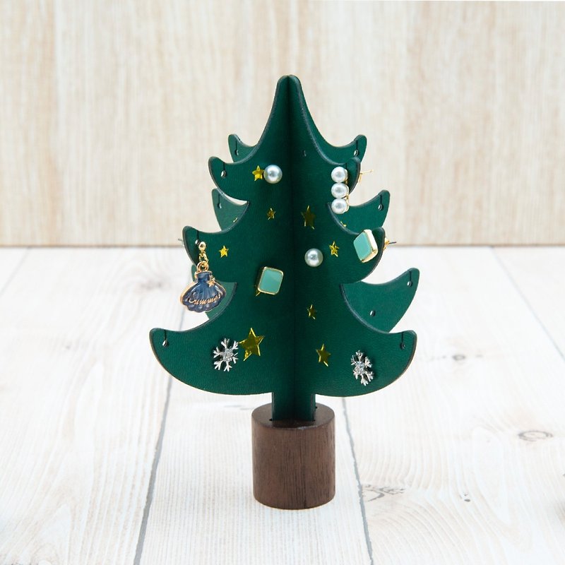 【jarraa】饰品收纳展示挂架 - 快乐圣诞树 - 摆饰 - 人造皮革 绿色