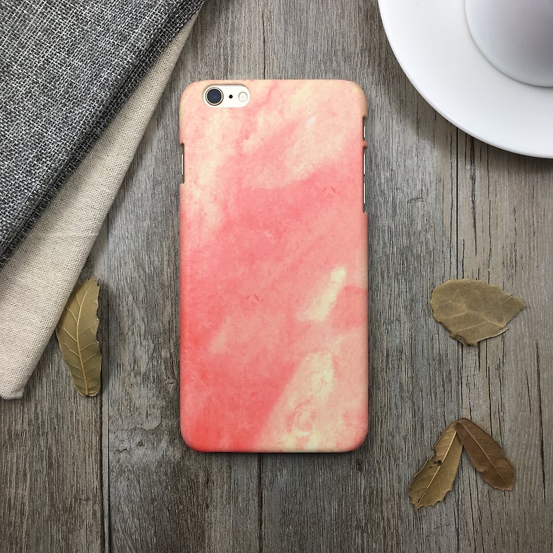 粉水彩-原创手机壳/保护套/圣诞节礼物 - 手机壳/手机套 - 塑料 粉红色