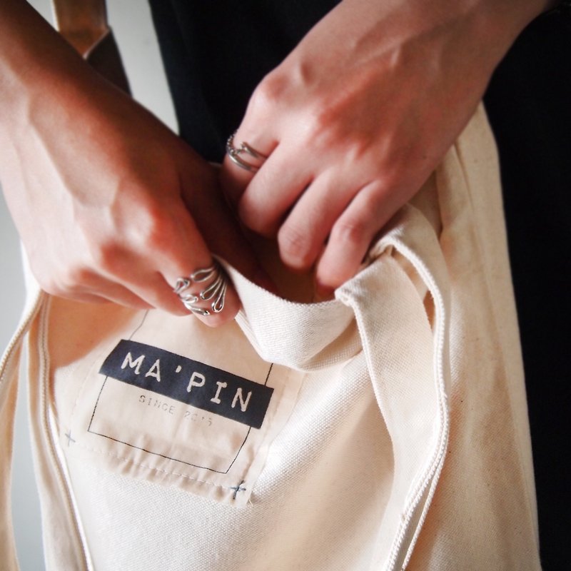 Ma'pin 十字压色Logo / 短背带 - 侧背包/斜挎包 - 棉．麻 多色