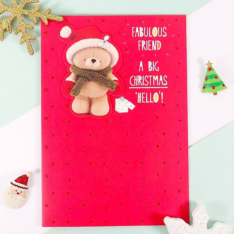 我最要好的朋友 耶诞卡片【Hallmark-卡片 圣诞节系列】 - 卡片/明信片 - 纸 红色