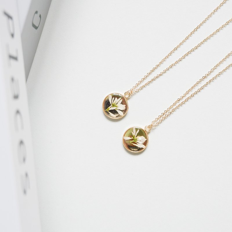 Necklace 14k Gold flower Risin - 项链 - 植物．花 