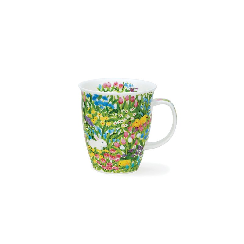 【100%英国制造】Dunoon 捉迷藏骨瓷马克杯-兔-480ml - 咖啡杯/马克杯 - 瓷 绿色