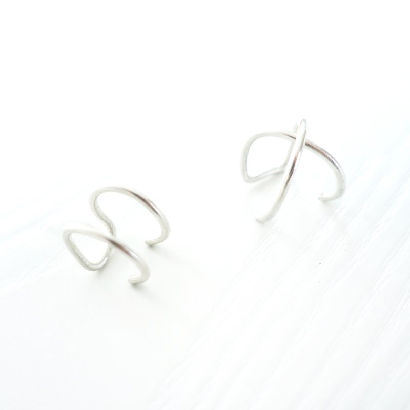 Goody Bag福袋 - 经典手工纯银耳骨夹组合 - 耳环/耳夹 - 其他材质 银色