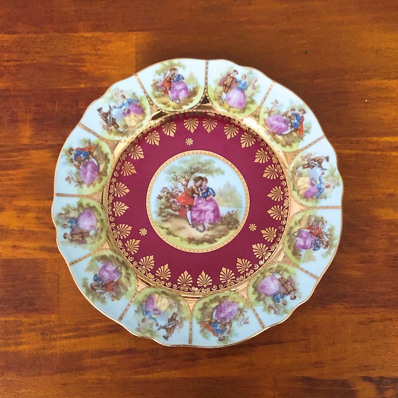 瓷 盘子/餐盘/盘架 - 欧洲古董瓷盘收藏 A款