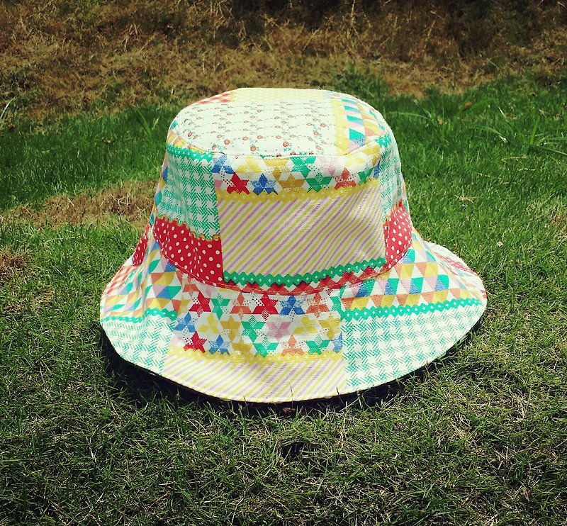 北欧风~野餐去吧双面帽/渔夫帽/遮阳帽 - 帽子 - 其他材质 多色