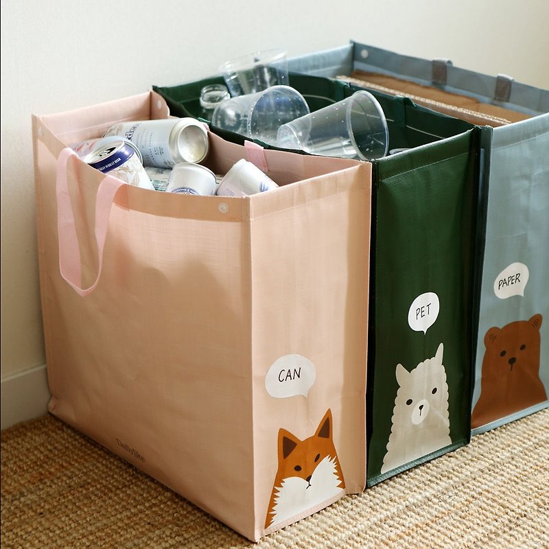 3入防水回收分类袋-01 动物,E2D14421 - 收纳用品 - 防水材质 多色