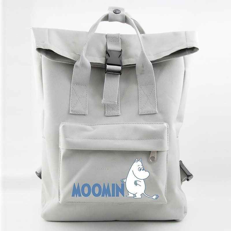 Moomin噜噜米授权-开扣后背包(象牙白) - 后背包/双肩包 - 聚酯纤维 白色