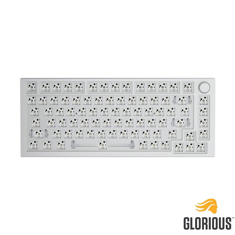 Glorious GMMK Pro 75% 全铝DIY模块化机械键盘套件 - 白 - 电脑配件 - 铝合金 白色