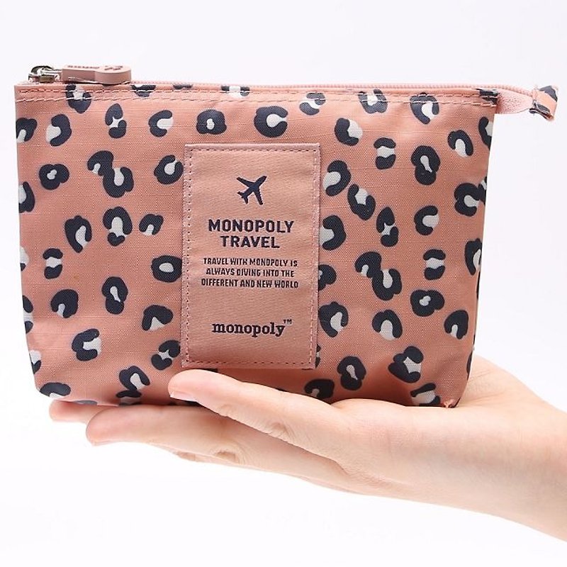 5折-旅行收纳pattern网格万用包S-豹纹粉,MPL24468 - 化妆包/杂物包 - 塑料 粉红色