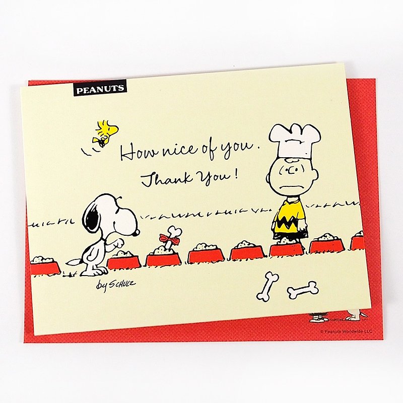 Snoopy我很幸运能够拥有你【Hallmark JP立体卡片 无限感谢】 - 卡片/明信片 - 纸 黄色