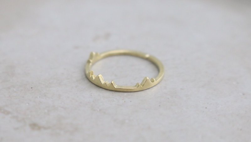 黄铜 戒指 (0827)山丘 - 戒指 - 其他金属 金色