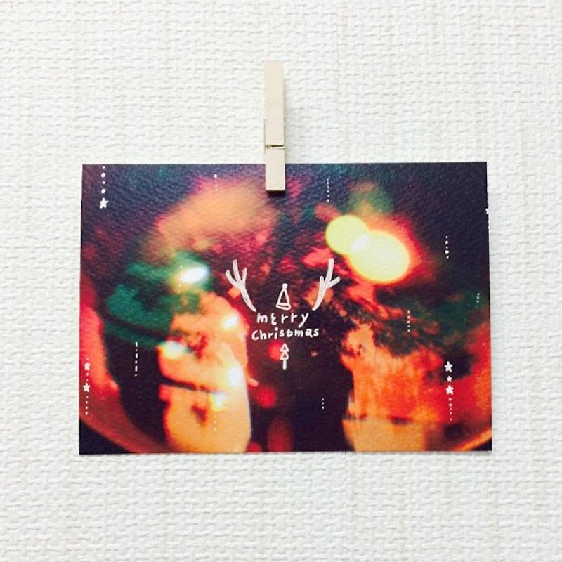 MERRY CHRISTMAS /Magai s postcard - 卡片/明信片 - 纸 黑色