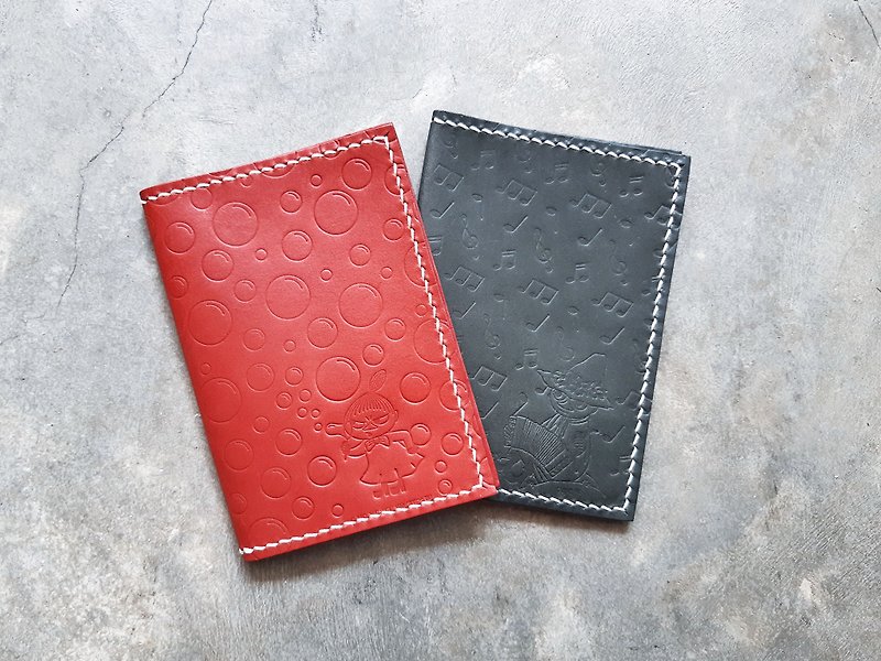 MOOMINx港产皮革 护照套 材料包 Passport 好好缝 授权 史力奇 - 皮件 - 真皮 红色