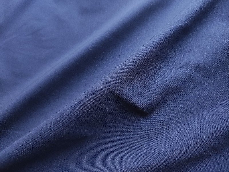 静谧夜幕 素面深蓝 弹性布 - 编织/刺绣/羊毛毡/裁缝 - 棉．麻 蓝色