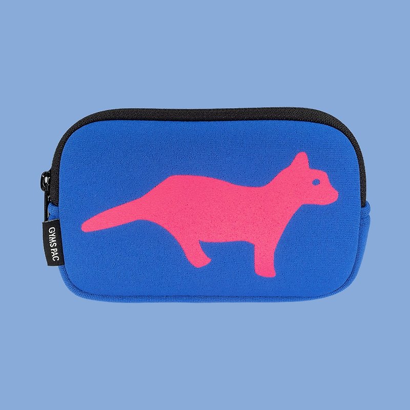 野生动物系列收纳包 防震包 相机包 硬盘包【宝蓝x粉红豹】 - 化妆包/杂物包 - 防水材质 蓝色