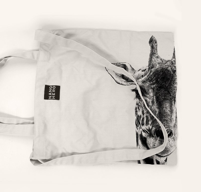 【hero-bag】长颈鹿 - 侧背包/斜挎包 - 棉．麻 白色