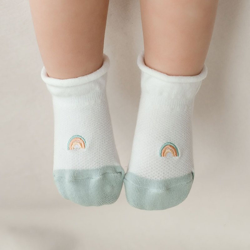 Happy Prince 韩国制 新Blazu卷边婴儿童短袜 - 婴儿袜子 - 棉．麻 
