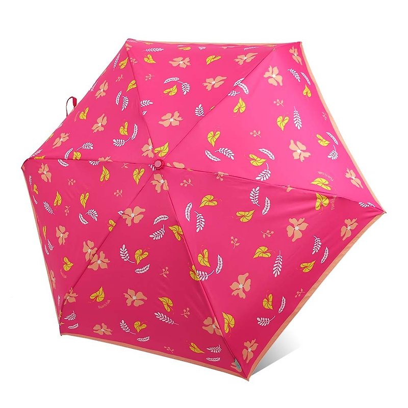 【台湾文创 Rain's talk】叶子与花抗UV三折手开伞 - 雨伞/雨衣 - 防水材质 多色