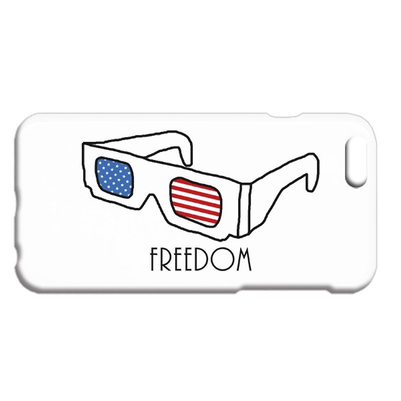 [iPhone ケース] freedom - 手机壳/手机套 - 塑料 白色