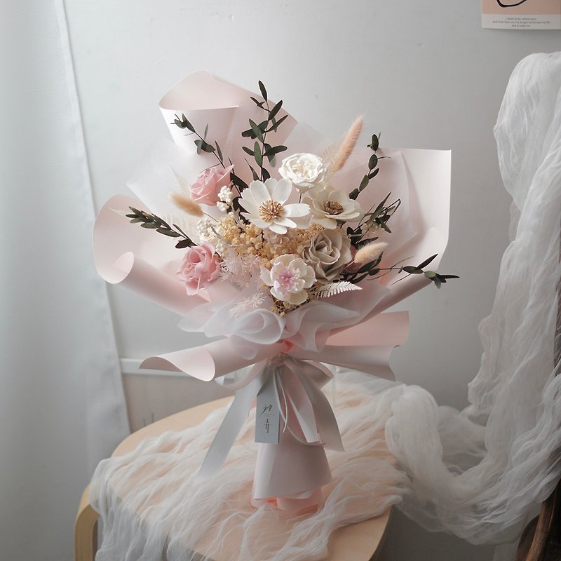 【艹弄Garden Lane Floral】绯色幻想/情人节花束/求婚花束 - 干燥花/捧花 - 植物．花 