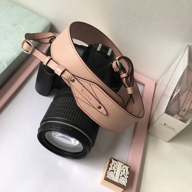 Cara 意大利真皮相机带 (粉红色) - 相机背带/脚架 - 真皮 粉红色