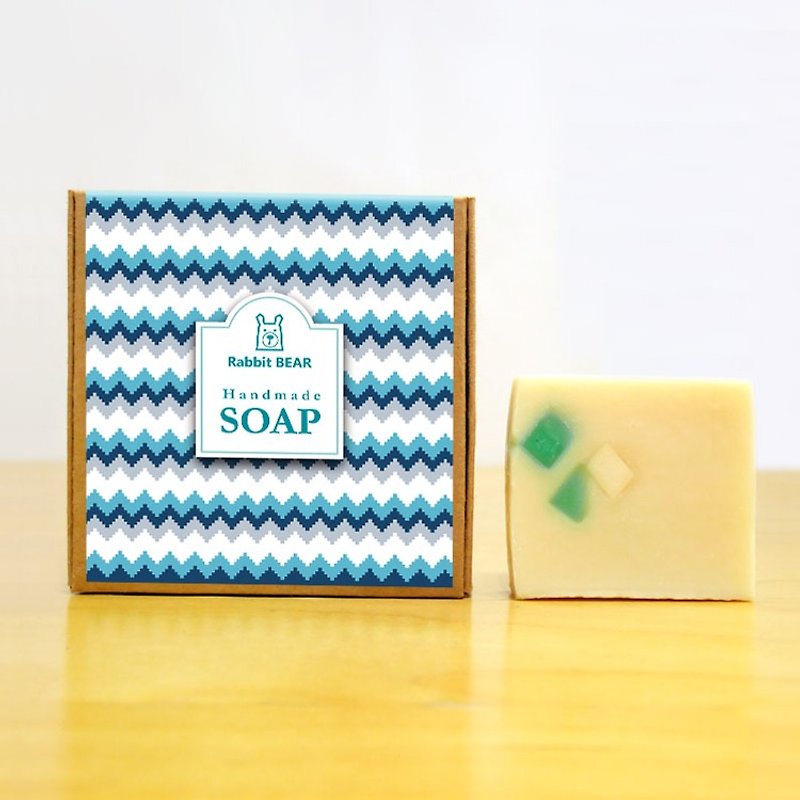 甜杏仁酪梨牛奶手工冷制皂 (适中、油、敏感性) ★Rabbit Bear★ - 肥皂/手工皂 - 其他材质 蓝色