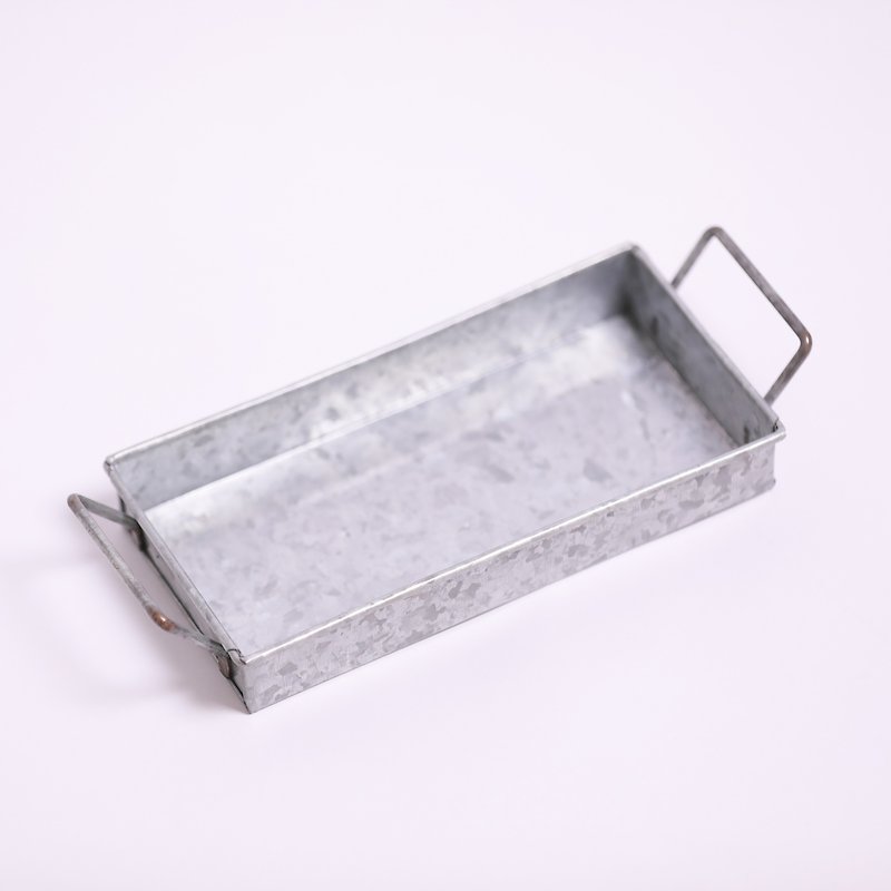 时光胶囊白铁置物盒-双提把-小-公平贸易 - 收纳用品 - 其他金属 灰色