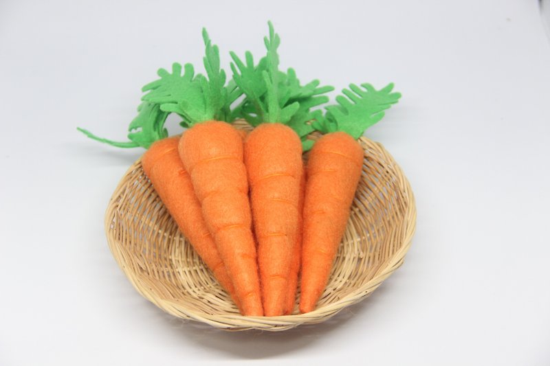 Set of 3 Felt Eater Carrots Catnip Cat Toy | Felt Pretend Food Toy - 玩具 - 其他材质 