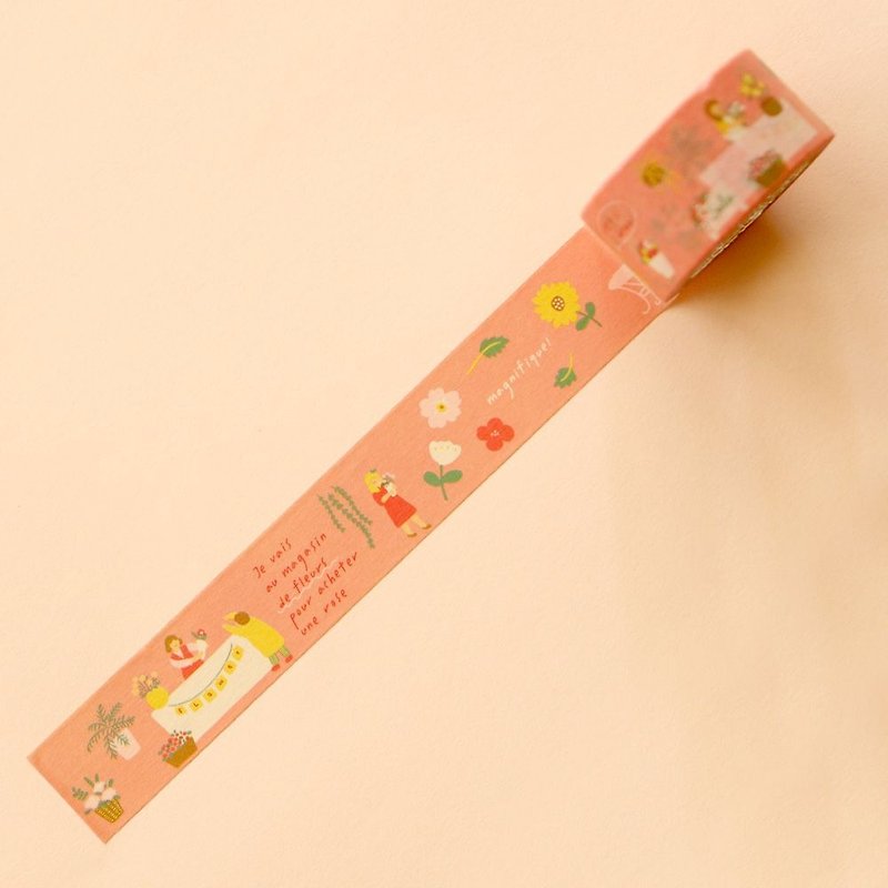 25mm单卷纸胶带-10花店,E2D15879 - 纸胶带 - 纸 粉红色