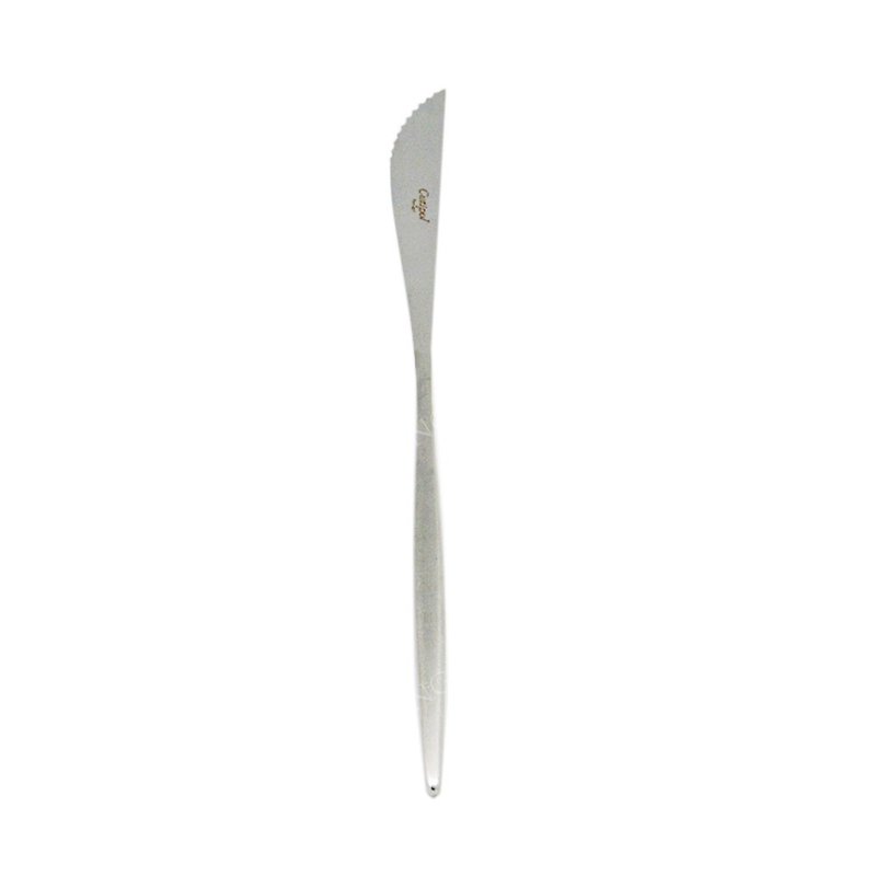 葡萄牙 Cutipol | MOON /  雾银不锈钢22CM牛排刀 - 餐刀/叉/匙组合 - 不锈钢 银色