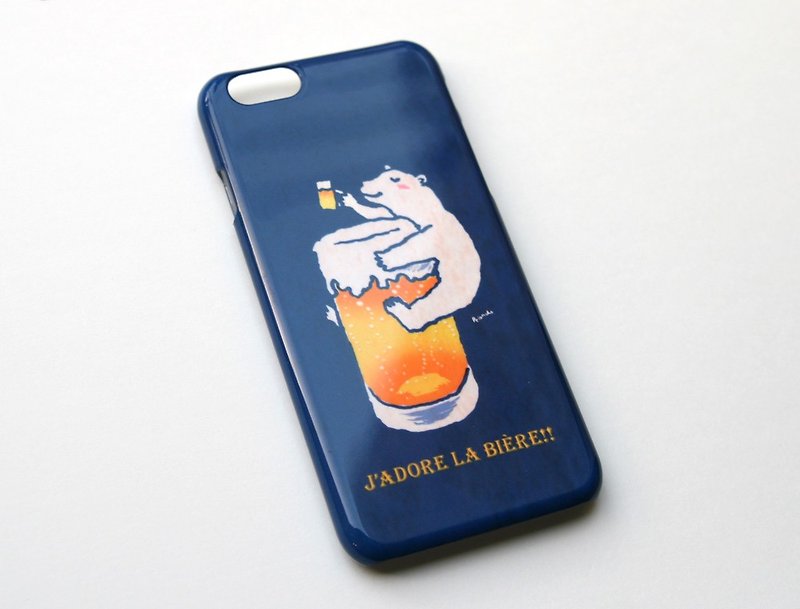 iPhoneケース　シロクマ - 手机壳/手机套 - 塑料 蓝色
