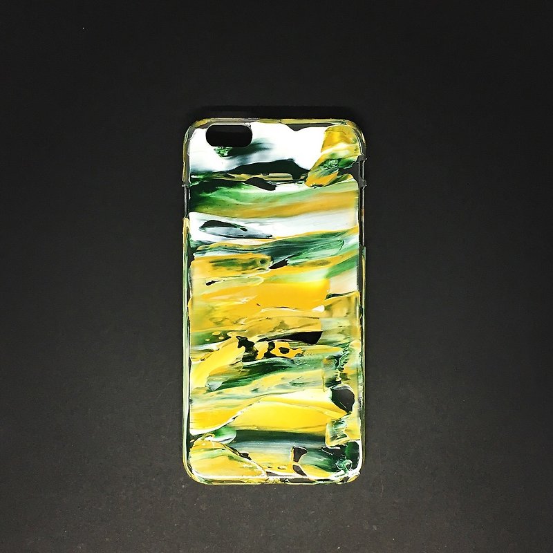 Acrylic 手绘抽象艺术手机壳 | iPhone 6/6s+ | Chaos in Brazil - 手机壳/手机套 - 压克力 黄色
