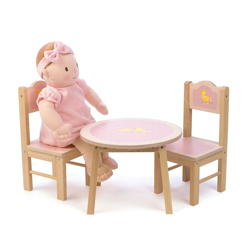 甜心娃娃餐桌椅 - 玩具/玩偶 - 木头 