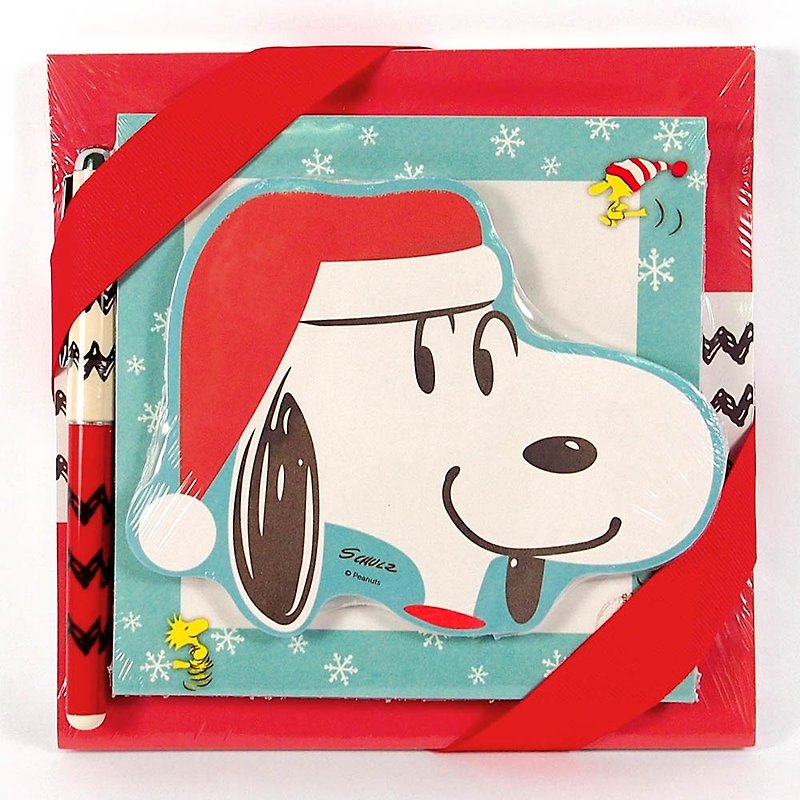 Snoopy 圣诞便条组(附笔)【Hallmark-Peanuts™史奴比 礼品 圣诞节系列】 - 便条纸/标签贴 - 纸 红色