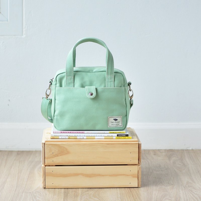 Mini 包 - 绿色薄荷 - 侧背包/斜挎包 - 棉．麻 绿色