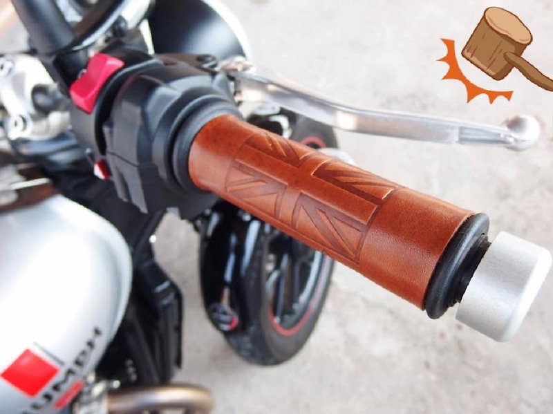 Triumph(Real Leather)Hand Covers Grip for Triumph Motorcycles all Models - 皮件 - 真皮 