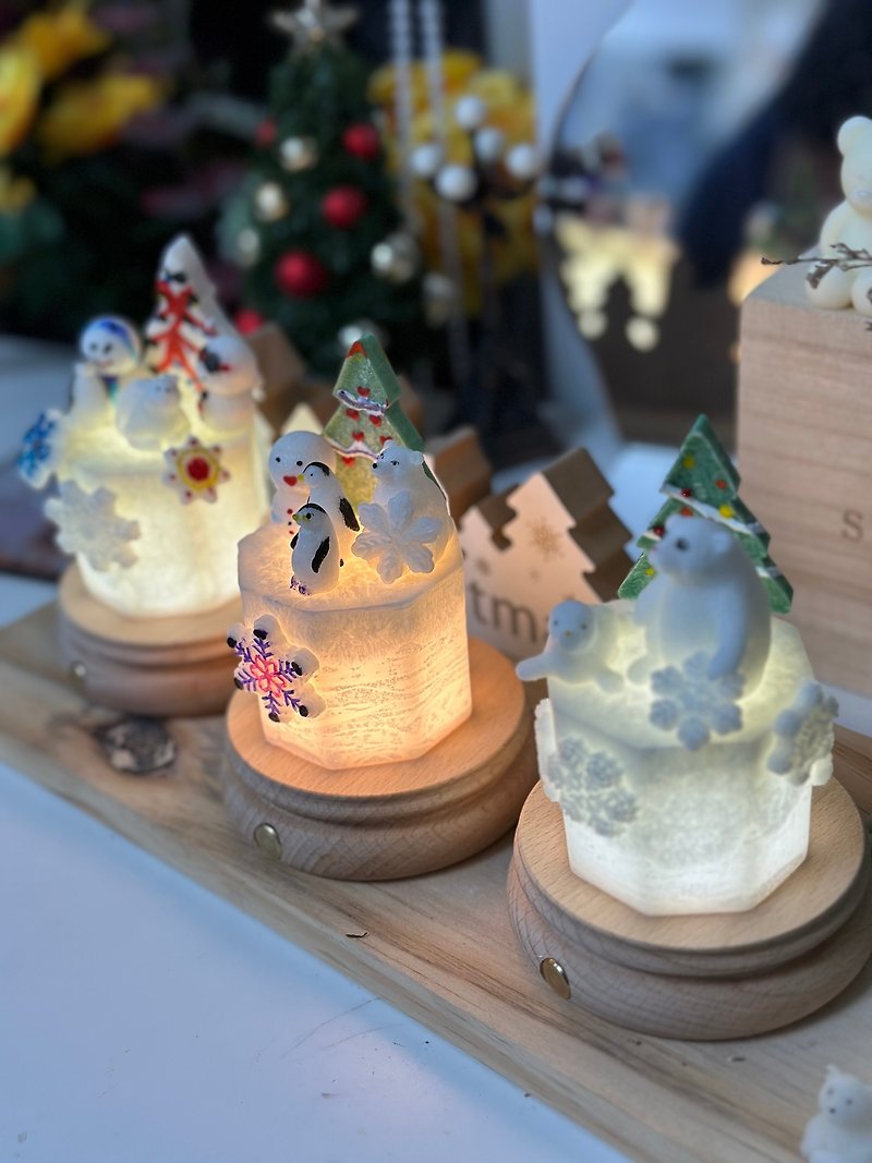【圣诞限定】冰花雪人灯饰蜡烛工作坊 - 蜡烛/香氛 - 蜡 