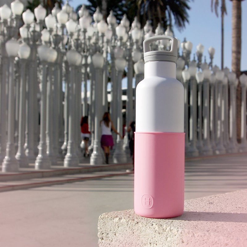 美国HYDY时尚保温水瓶 CinCin White系列 | 玫瑰粉-白瓶 - 590ml - 水壶/水瓶 - 其他金属 多色