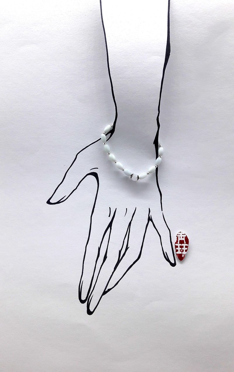 此缘通达－天然缅甸玉 银珠 设计手链 - 手链/手环 - 宝石 绿色