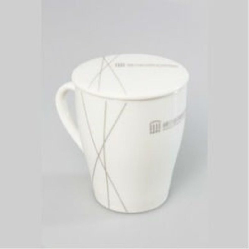 国立台湾历史博物馆－馆徽盖杯 - 咖啡杯/马克杯 - 瓷 白色