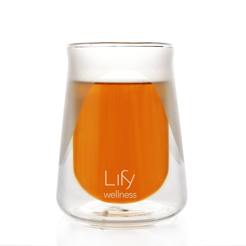 玻璃 杯子 透明 - Lify 双层玻璃手工茶杯