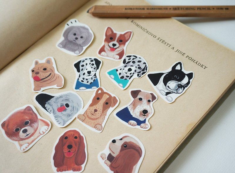 狗狗贴纸组 Stickers  - 贴纸 - 纸 
