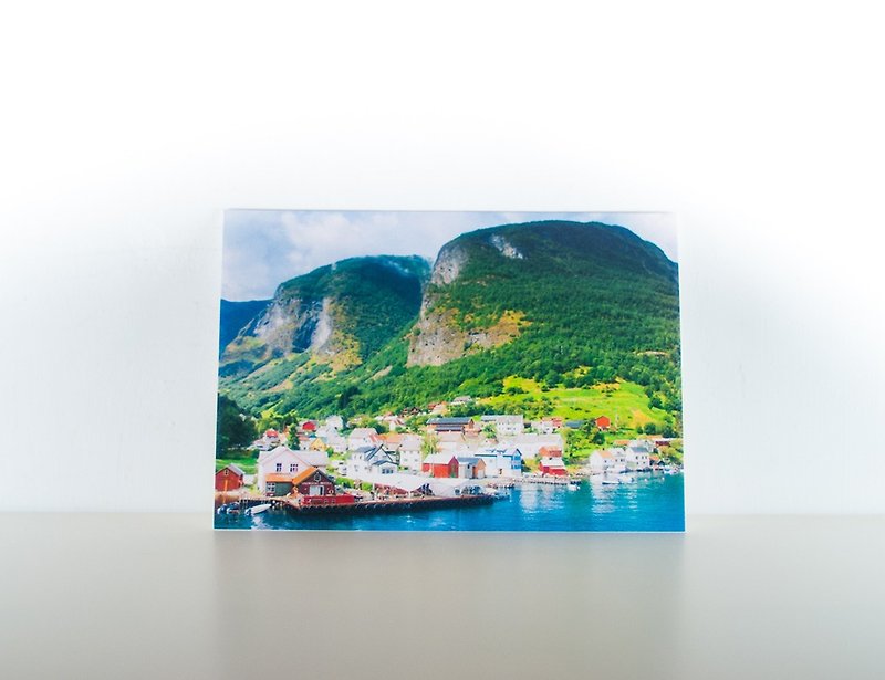 摄影明信片 | 峡湾小镇 II-峡湾之旅-挪威 - 卡片/明信片 - 纸 多色