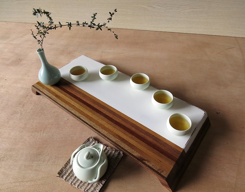 HO MOOD 木拼系列—茶盘(未含摆饰物) - 杯垫 - 木头 咖啡色