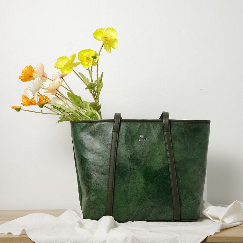 Alma tote bag - 手提包/手提袋 - 植物．花 绿色