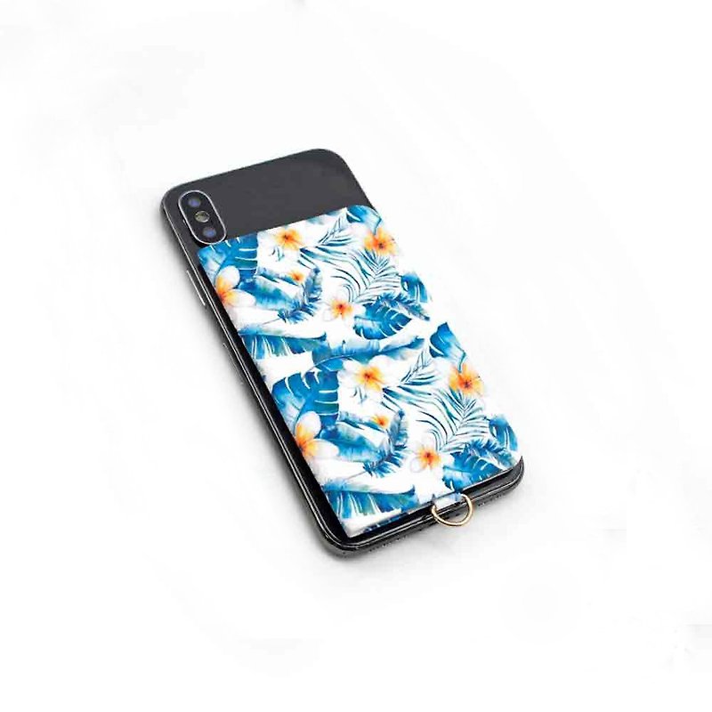 【ekax】手机背贴卡片夹(热带花舞) - 证件套/卡套 - 其他人造纤维 