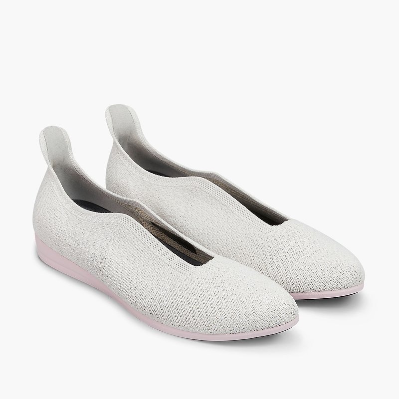 绚丽精灵鞋/灰白 - 女款休闲鞋 - 聚酯纤维 白色