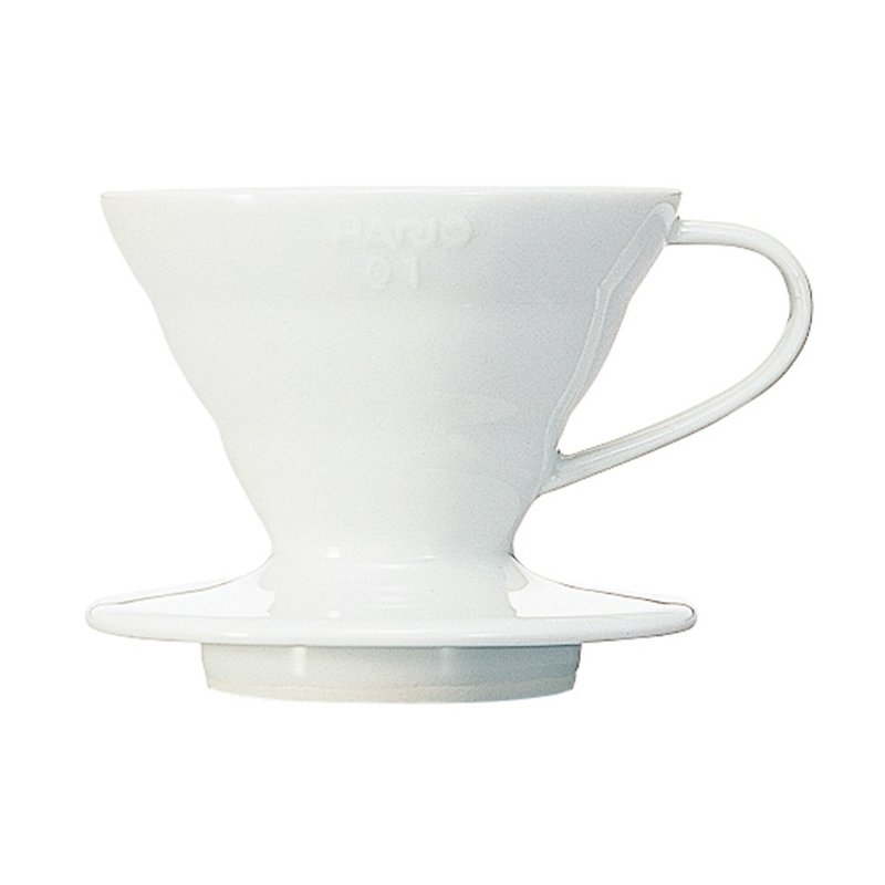 HARIO V60白色01磁石滤杯1~2杯/VDC-01W - 咖啡壶/周边 - 瓷 白色